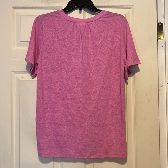 Gap Pink Short Sleeve V Neck Shirt Size Small - Picture 5 of 5